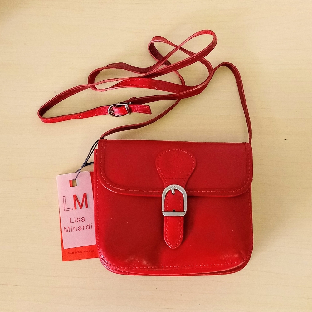 Vera Pelle x Lisa Minardi Leather Crossbody Purse